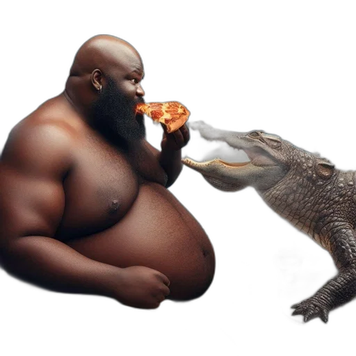 food, animal, dragon, creature, concept art, photorealistic, bald, bearded transparent PNG cut-out