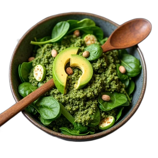 food, avocado, spinach, pesto transparent PNG cut-out