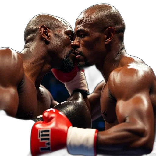 photorealistic, floyd, mayweather, knocks transparent PNG cut-out