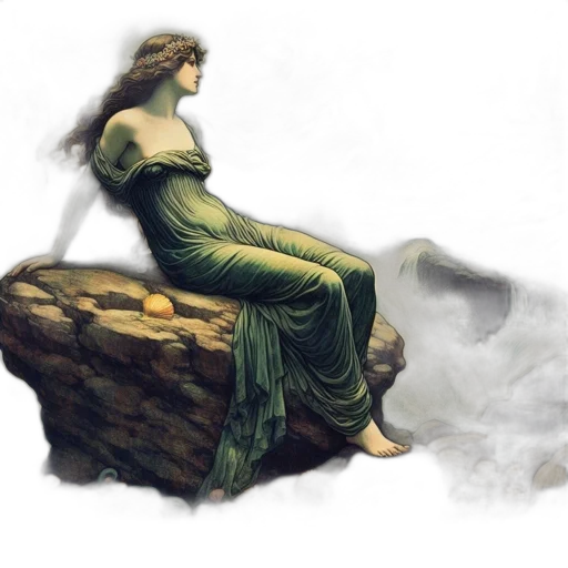 dress, jewelry, dragon, fantasy art, concept art, photorealistic, oil painting, fog transparent PNG cut-out