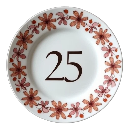 3d render, 25th, wedding, anniversary transparent PNG cut-out