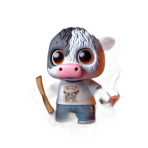 animal, staff, creature, concept art, 3d render, photorealistic, fantasy art, toy transparent PNG cut-out