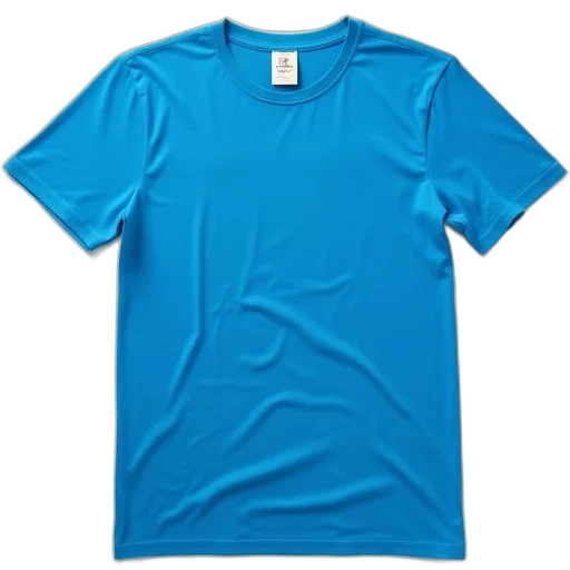 dress, jacket, staff, 3d render, blue, plain, t-shirt, tag transparent PNG cut-out