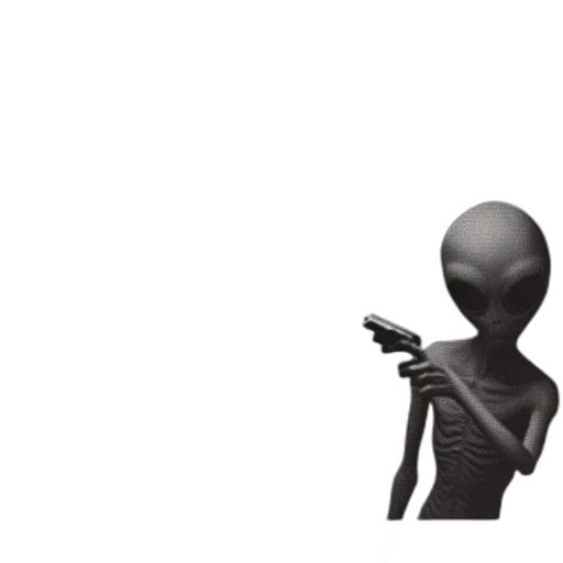 robot, weapon, staff, creature, concept art, 3d render, pixel art, outer space transparent PNG cut-out