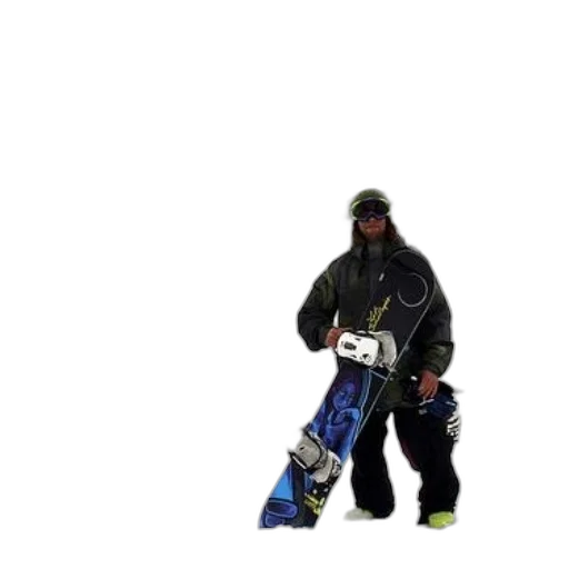 jacket, robot, staff, concept art, outer space, snow, snowboarder, stands transparent PNG cut-out