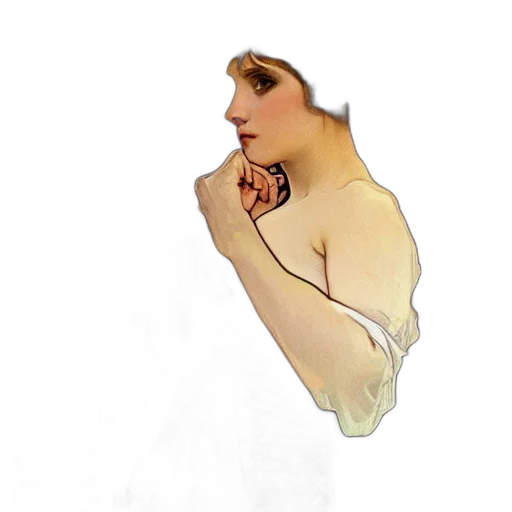 dress, jewelry, face, crown transparent PNG cut-out