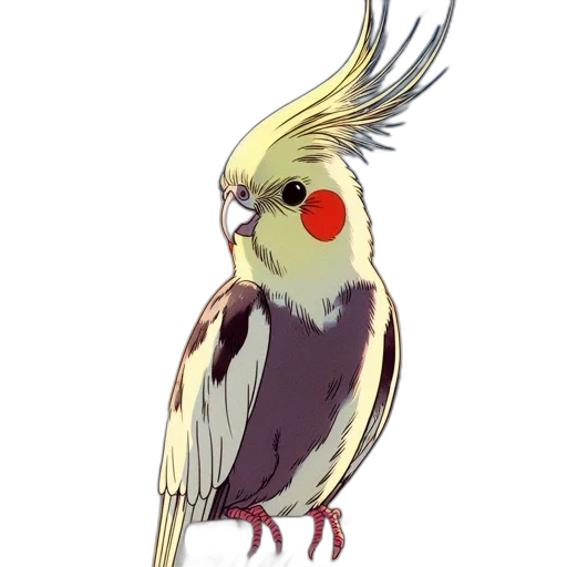 animal, creature, crown, staff, watercolor, concept art, anime, pixel art transparent PNG cut-out