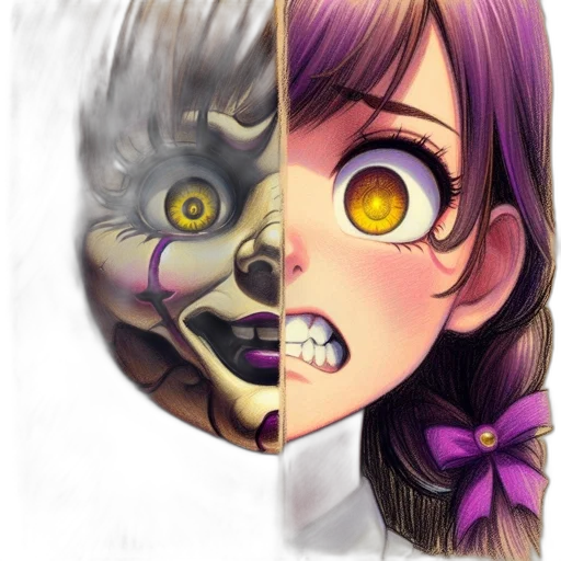 mask, face, creature, anime, concept art, photorealistic, comic book art, dark transparent PNG cut-out