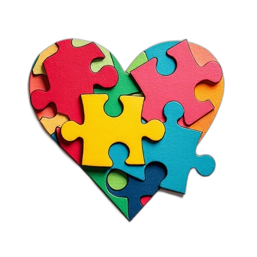 colorful, puzzle, piece, collage, variety, shapes, colors, including transparent PNG cut-out