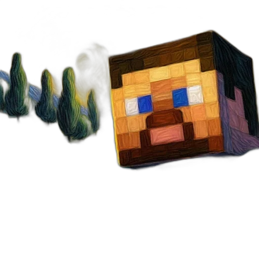 mask, face, creature, crown, pixel art, 3d render, concept art, photorealistic transparent PNG cut-out