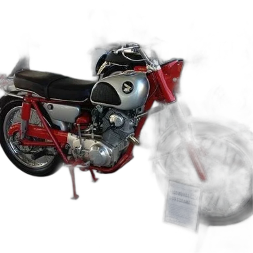 weapon, photorealistic, concept art, 3d render, pencil sketch, red, silver, honda transparent PNG cut-out