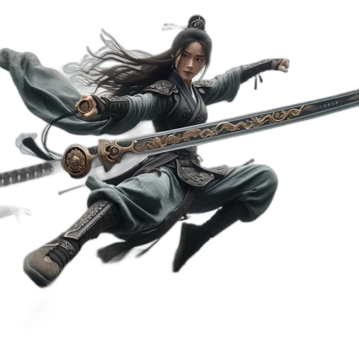 sword, weapon, staff, concept art, fantasy art, photorealistic, comic book art, female transparent PNG cut-out