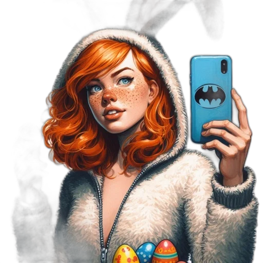 dress, jacket, face, comic book art, fantasy art, cartoon, concept art, woman transparent PNG cut-out