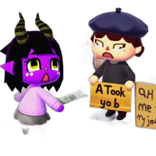concept art, 3d render, pixel art, fantasy art, two, animated, characters, inhabit transparent PNG cut-out