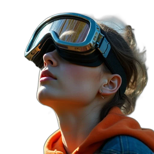 face, photorealistic, cyberpunk, 3d render, concept art, outer space, anon, prospect transparent PNG cut-out
