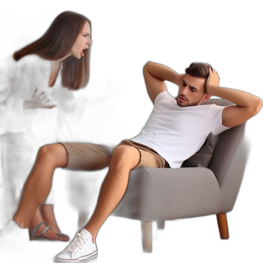 furniture, hair, dress, 3d render, photorealistic, concept art, intimate, moment transparent PNG cut-out