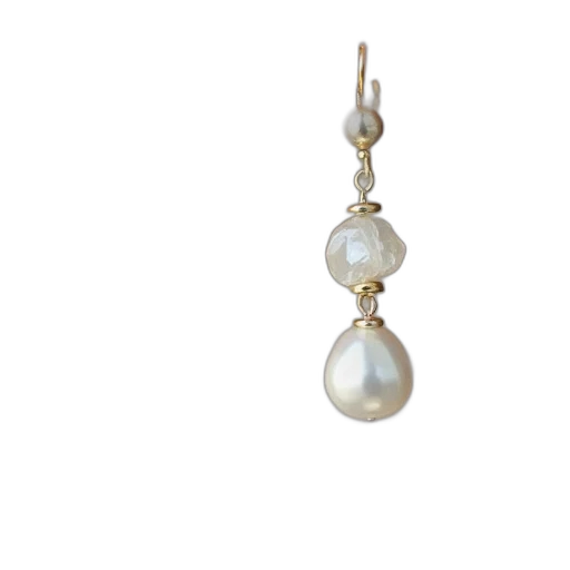 jewelry, pearl, dangle, earrings transparent PNG cut-out