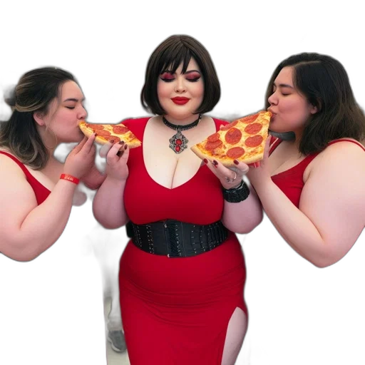 dress, food, weapon, red, three, women, dresses, enjoy transparent PNG cut-out