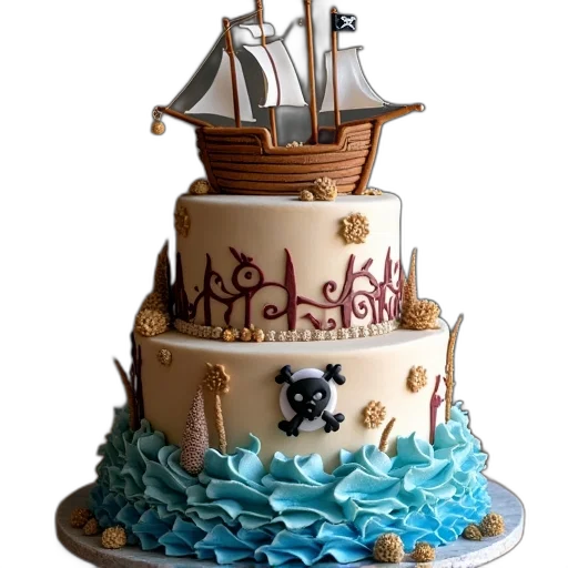3d render, fantasy art, pixel art, cake transparent PNG cut-out