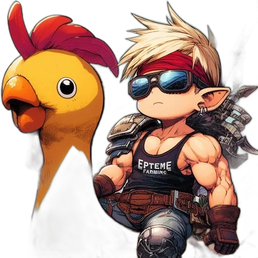 weapon, concept art, pixel art, cartoon, comic book art, youthful, figure, donning transparent PNG cut-out