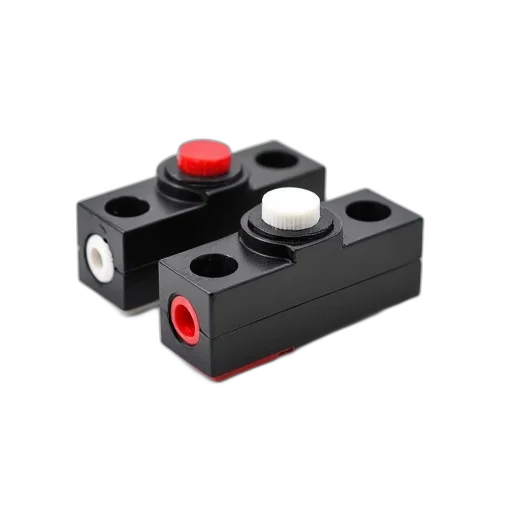 weapon, robot, 3d render, two, black, electrical, connectors, red transparent PNG cut-out
