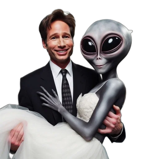 robot, creature, animal, concept art, outer space, man, suit, holds transparent PNG cut-out