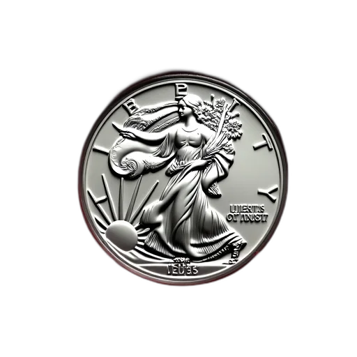 jewelry, crown, 3d render, silver, coin, detailed, design, both transparent PNG cut-out