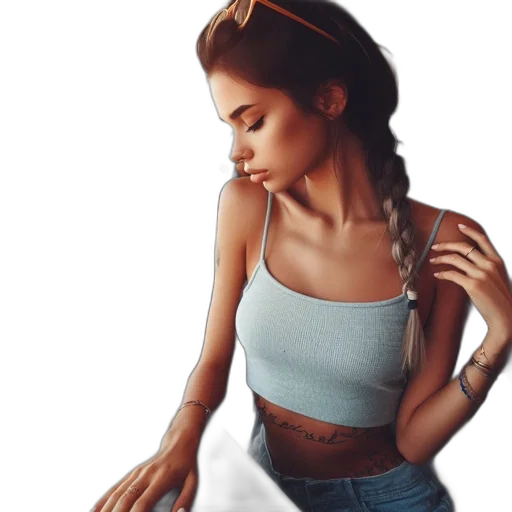 dress, jewelry, hair, jacket, photorealistic, fantasy art, pixel art, watercolor transparent PNG cut-out