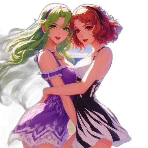 dress, concept art, fantasy art, pixel art, anime, green, pastel, colorful transparent PNG cut-out