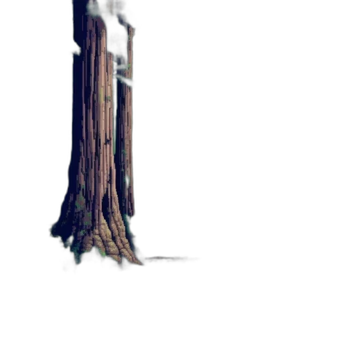 tree, staff, hair, sword, 3d render, pixel art, concept art, photorealistic transparent PNG cut-out