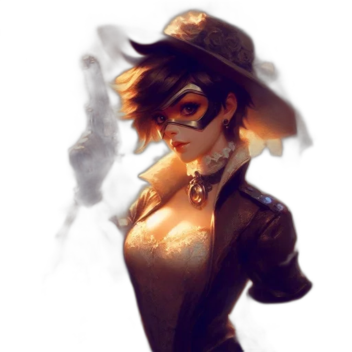 hat, mask, face, staff, concept art, cyberpunk, fantasy art, comic book art transparent PNG cut-out