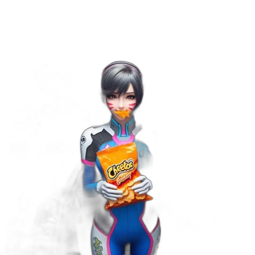 mask, robot, food, jacket, concept art, 3d render, comic book art, cartoon transparent PNG cut-out
