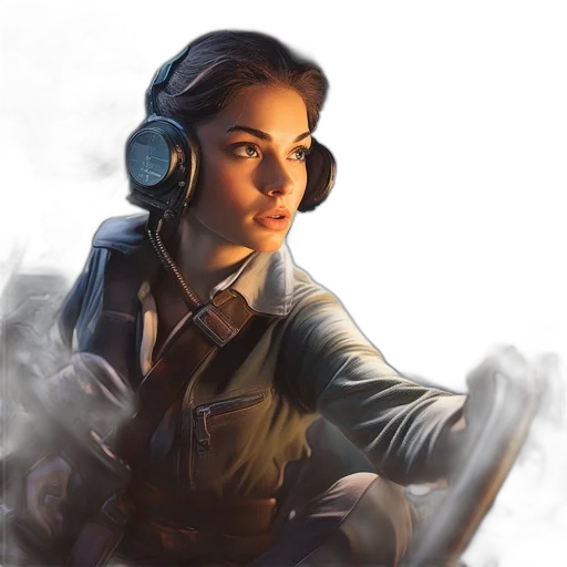 staff, weapon, jacket, face, concept art, fantasy art, photorealistic, comic book art transparent PNG cut-out