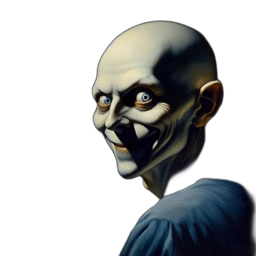 mask, face, creature, staff, concept art, photorealistic, comic book art, fantasy art transparent PNG cut-out
