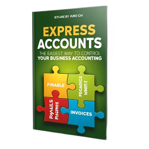 cover, book, express, accounts, easiest, way, control, business transparent PNG cut-out
