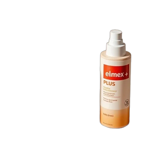 bottle, hair, 3d render, elmex, sensitive, plus, 150 transparent PNG cut-out