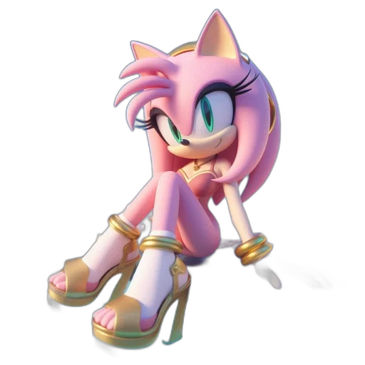 shoes, animal, dress, creature, 3d render, concept art, pixel art, vaporwave transparent PNG cut-out