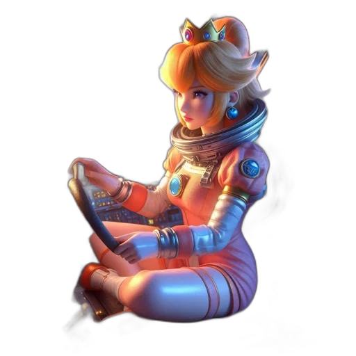 robot, staff, concept art, 3d render, pixel art, fantasy art, outer space, blue transparent PNG cut-out