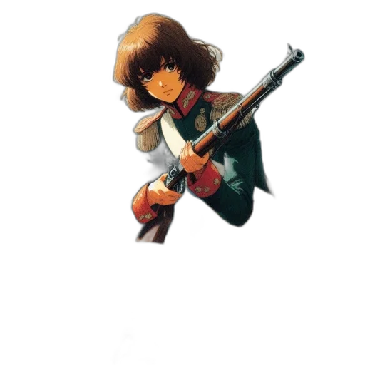 weapon, sword, staff, jacket, concept art, pixel art, fantasy art, watercolor transparent PNG cut-out