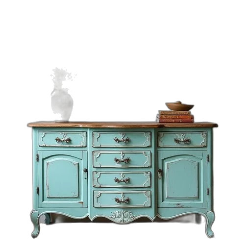 furniture, 3d render, pastel, blue transparent PNG cut-out
