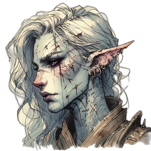 face, dragon, staff, fantasy art, watercolor, concept art, pixel art, pastel transparent PNG cut-out