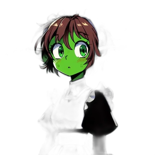 staff, dress, face, mask, concept art, cartoon, pixel art, anime transparent PNG cut-out