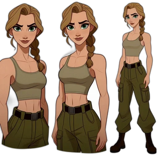 concept art, comic book art, cartoon, pixel art, earth tones, green, animated, character transparent PNG cut-out