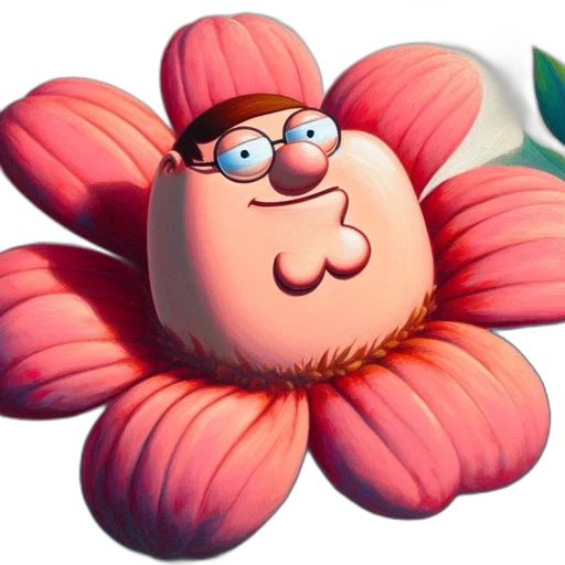 flower, crown, 3d render, photorealistic, concept art, cartoon, endearing, rotund transparent PNG cut-out