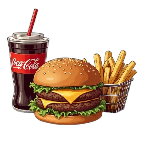 food, animal, crown, robot, photorealistic, 3d render, pixel art, concept art transparent PNG cut-out