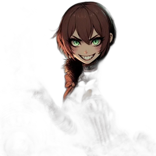 mask, face, staff, creature, concept art, anime, fantasy art, pixel art transparent PNG cut-out