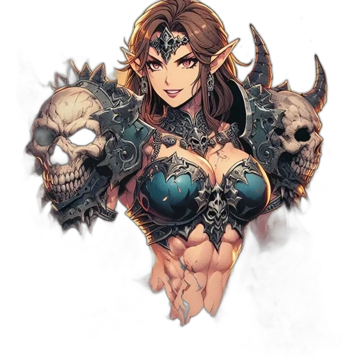 weapon, jewelry, crown, staff, fantasy art, pixel art, concept art, comic book art transparent PNG cut-out