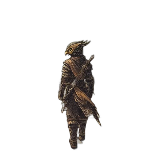 sword, staff, weapon, jacket, concept art, fantasy art, pixel art, watercolor transparent PNG cut-out