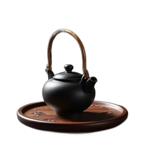 furniture, photorealistic, 3d render, ancient, chinese, handmade, black, tea transparent PNG cut-out