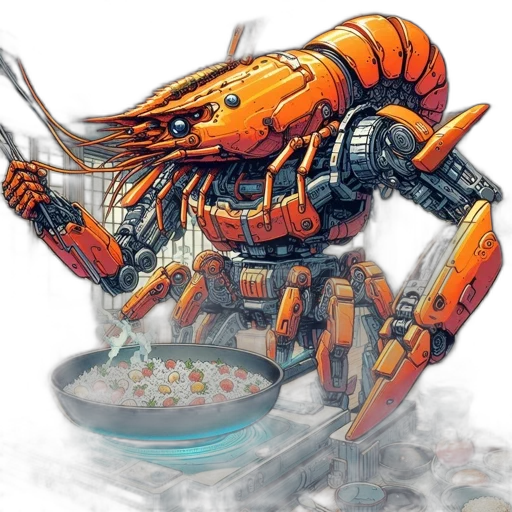 robot, food, weapon, dragon, concept art, fantasy art, watercolor, 3d render transparent PNG cut-out